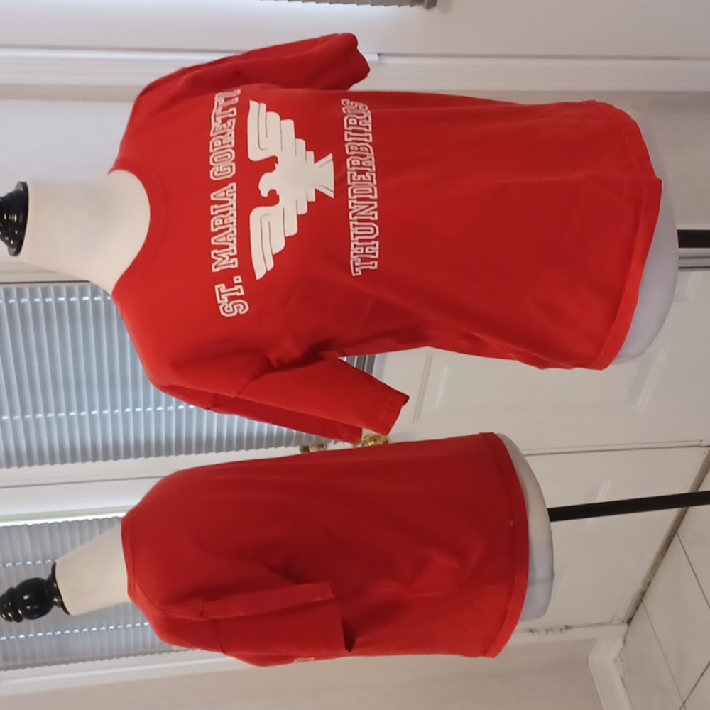 Free Add-on Red "Thunderbirds" Tee - Size Large (Youth)